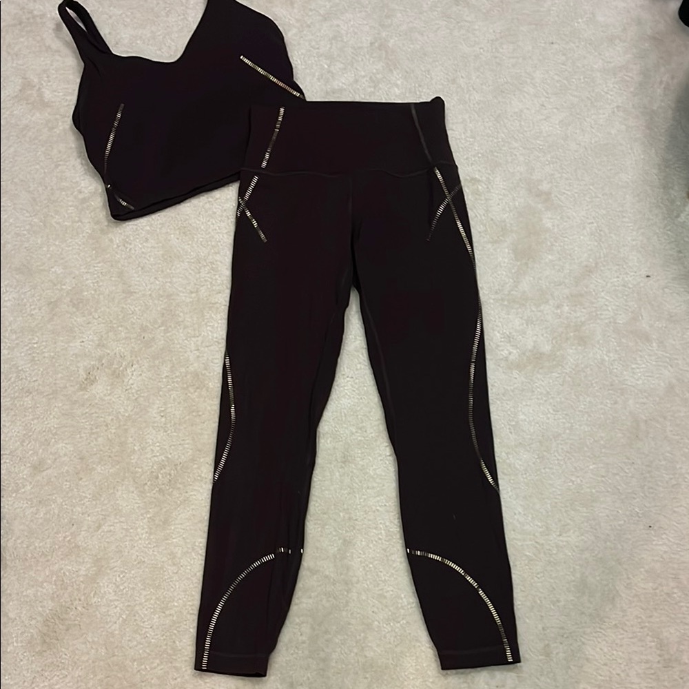 Lululemon Align High-Waisted Leggings with matching align tank.25” inseam.